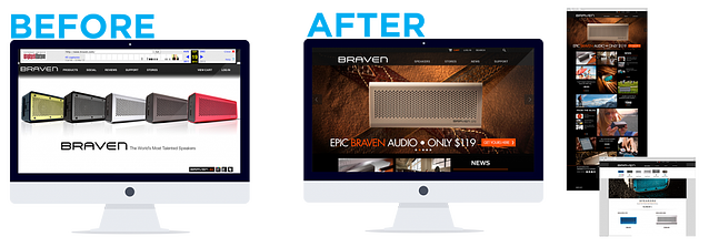 eCommerce Web Design BRAVEN 