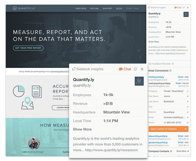 HubSpot Sidekick