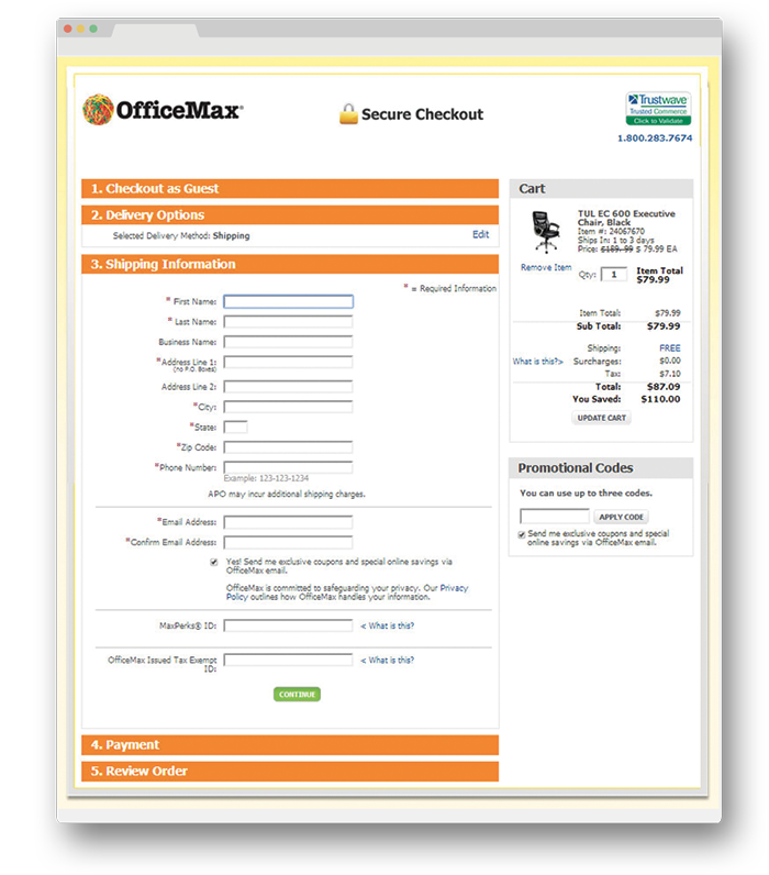 Seamless eCommerce Purchasing Process