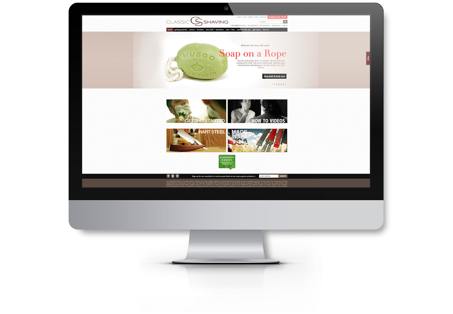 Classic Shaving Case Study Website Design