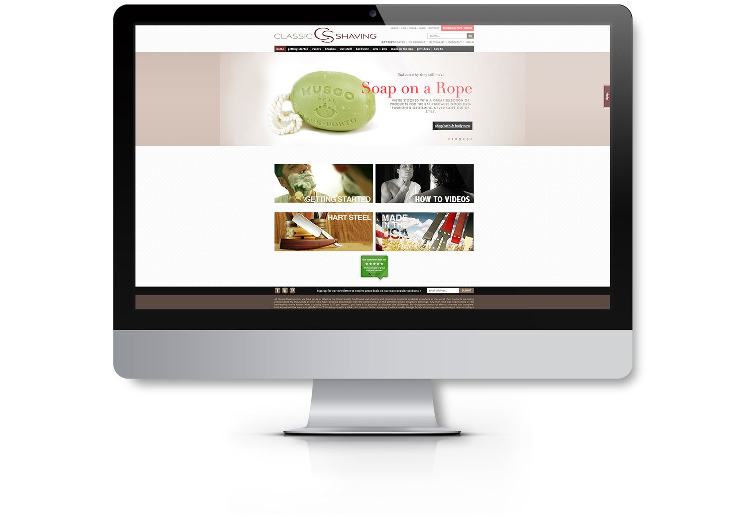 Classic Shaving Case Study Website Design