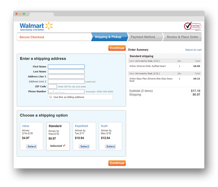 Walmart Secure Checkout Walmart Secure Checkout